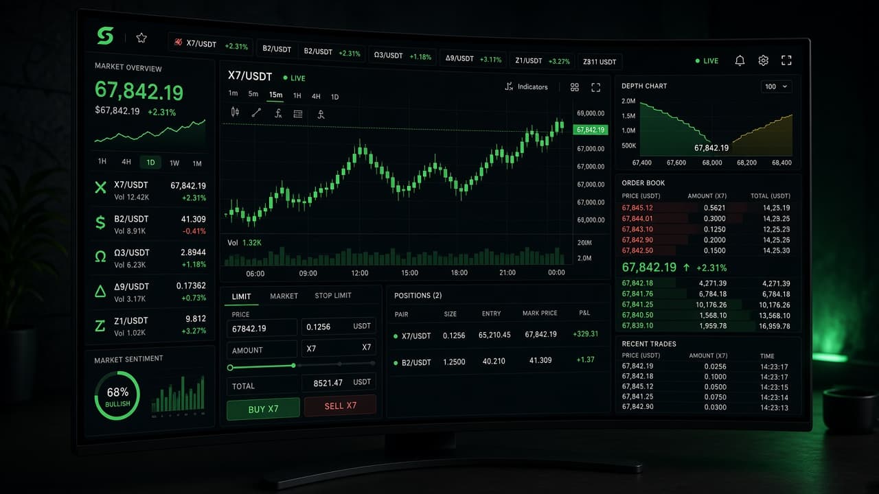 Illustrative trading terminal